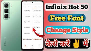 Infinix Hot 50 5g Free Font Style Change Kaise Kare // How To Change Free Font Style In Infinix