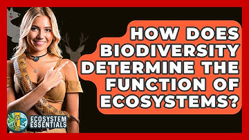 How Does Biodiversity Determine The Function Of Ecosystems? - Ecosystem Essentials