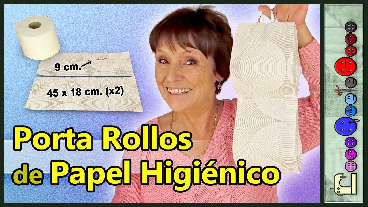 Cómo confeccionar un porta papel de cocina con tela - Trapitos.com.ar - Blog