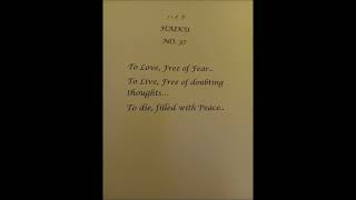 VIDEO NUMBER FOUR 31 through 40 of 70 HAIKU