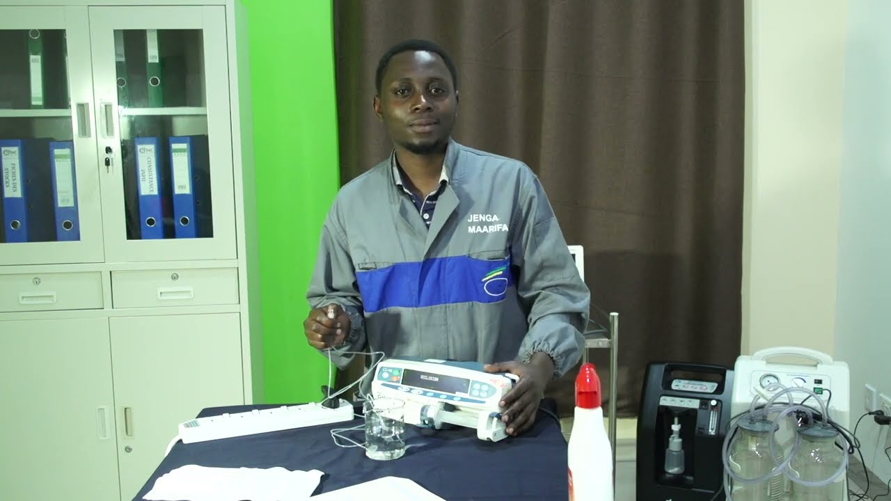 Tutoriel vidéo de maintenance préventive du Pousse-seringue électrique - projet Jenga Maarifa 2