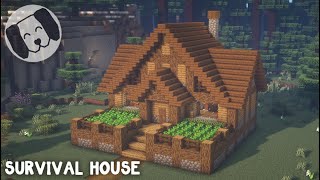 Minecraft : How To Build a Survival House!