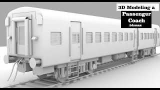 3D Modeling in 3dsmax | How to Model an ICF Passenger Coach (Part 11)