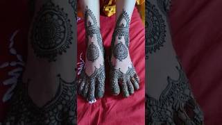 leg mehendi designs for bride ?️?#viral #mehndi #shortsvideo #shorts