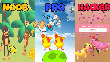 NOOB vs PRO vs HACKER - Animal Games 3D ( by Gamejam ) - walkthrough 1-50 Levels