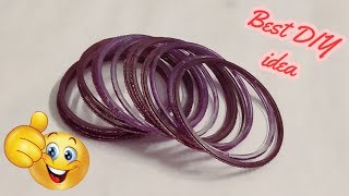 How to Reuse Old Bangles at Home | Best Out of Waste | Awesome DIY Bengles craft