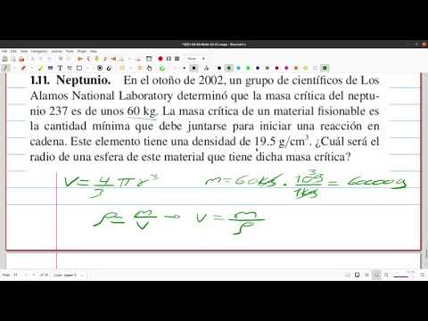 Radio de una Esfera de Neptunio | Masa Crítica.