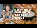 Vegan Fried Fish Recipe + Homemade Tartar Sauce! Making Fish Replacements After Watching Seaspiracy