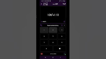 Math Tricks - Training mode - Square numbers between 100 and 109 - level 075 (Number Keyboard)