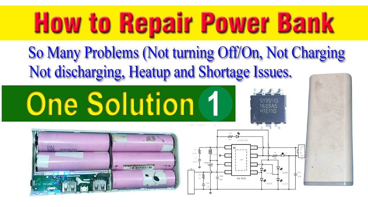 How to Repair Power Bank without using Air Heat Gun by using IC SY3511