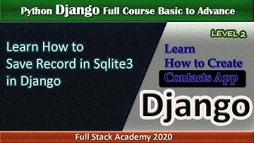 Django CRUD Application | Insert Data in Database in Python Django | Insert Record Model in Django