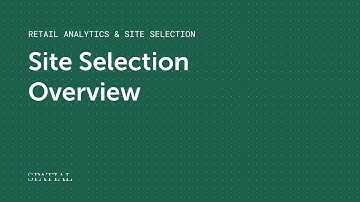 Overview — Retail Analytics & Site Selection