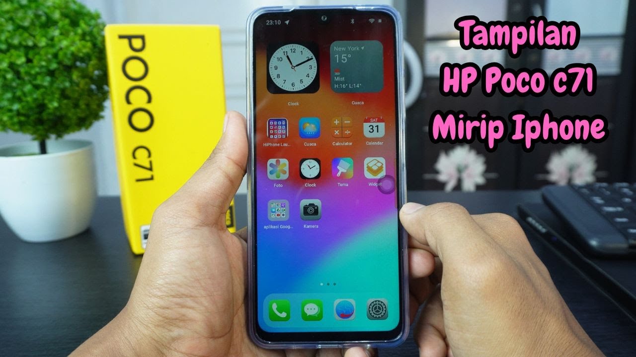 Cara Mengubah Tampilan HP Poco C71 Menjadi Iphone