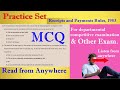 MCQ On Receipts and Payments Rules 1983 ||