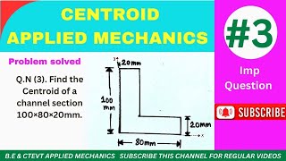 Centroid numericals solved | Applied mechanics | B.E. Civil & CTEVT | Diploma in civil engineering