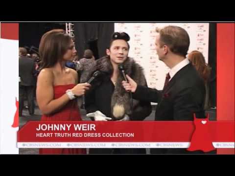 Johnny Weir at the Heart Truth Red Dress Show, NYF...