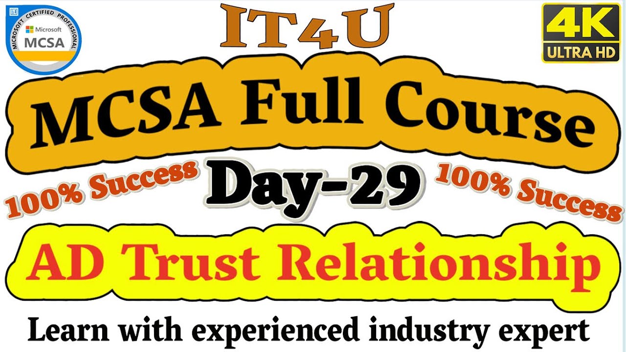 ❤❤MCSA Full Course Day 29: AD Trust Relationship❤❤❤❤❤❤❤❤❤