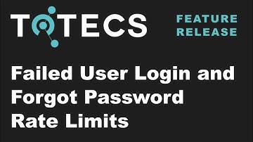 Failed User Login and Forgot Password Rate Limiting