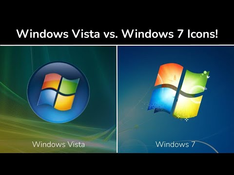 Windows Vista and Windows 7 Icon Comparison! (And a 100 Subscriber Special Image!)