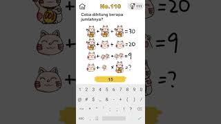 Jawaban brain out level 110"COBA DI HITUNG BERAPA JUMLAHNYA?" #gameoffline #brainout #shorts