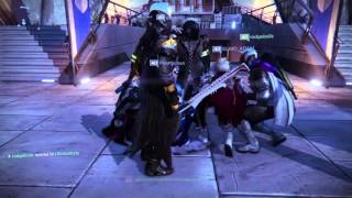 Destiny tea bagging party at the tower