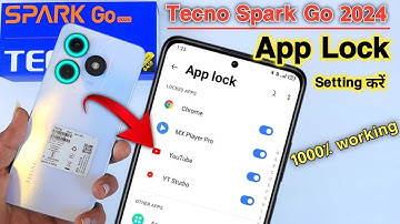 How to apps lock in Tecno spark go 2024 | Tecno spark go 2024 me app lock kaise kare | app lock