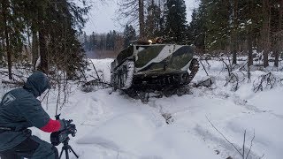 Закулисье съемок ролика про БТР-Д