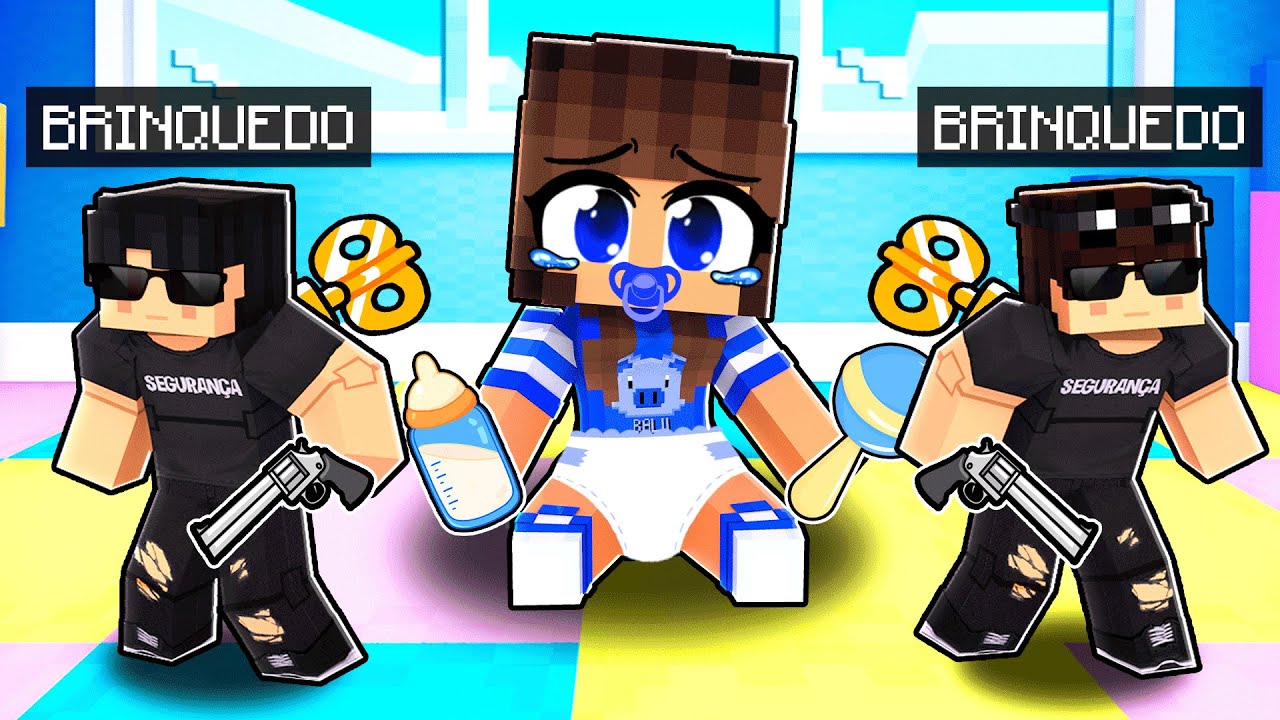 MIIKA foi SALVA pelo SEGURANÇA BRINQUEDO no Minecraft ◂Miika▸