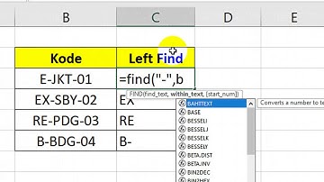 Praktek Rumus Left dan Find Digabung