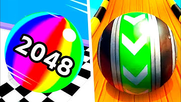 Ball Run 2048 | Sky Rolling Ball 3d - All Level Gameplay Android,iOS - New Update Best Videos Games