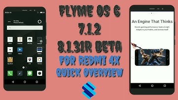 Flyme os 6 android 7.1.2 8.1.31R beta  For REDMI 4x