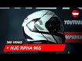 HJC RPHA 90S Bekavo MC1 White-Red Modular Helmet - ChampionHelmets.com