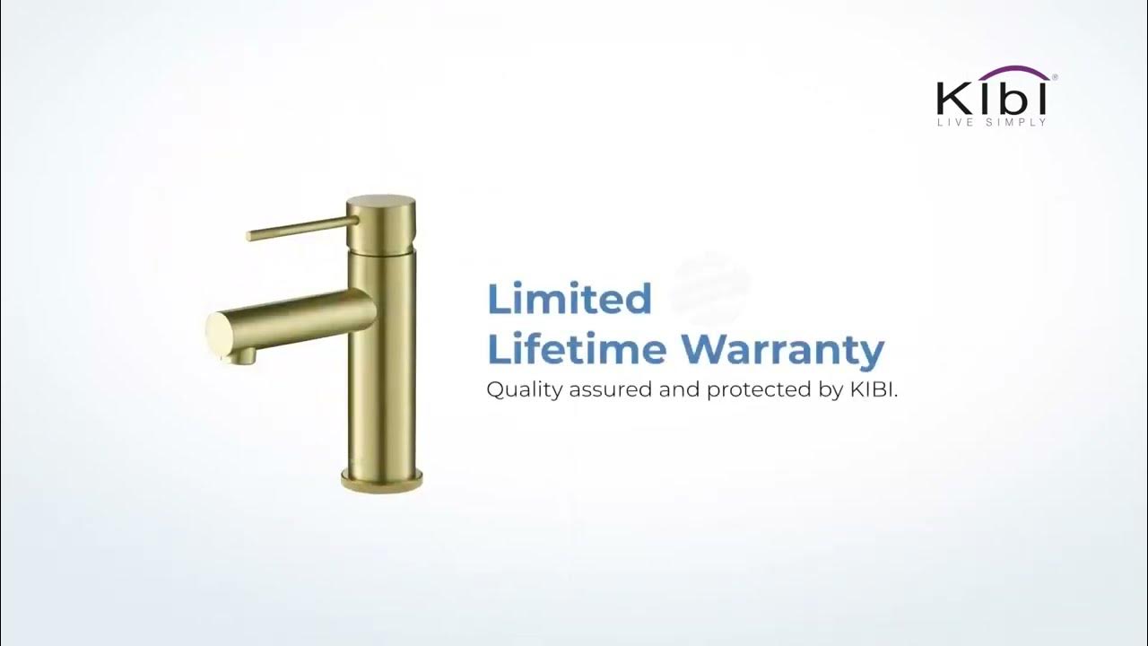 KIBI Circular X Brass Single Handle Bathroom Vanity Sink Faucet