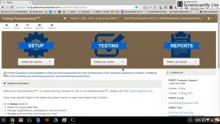 How To Start a Test -- PARCC Testing Site