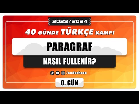 PARAGRAF NASIL FULLENİR? / Önder Hoca