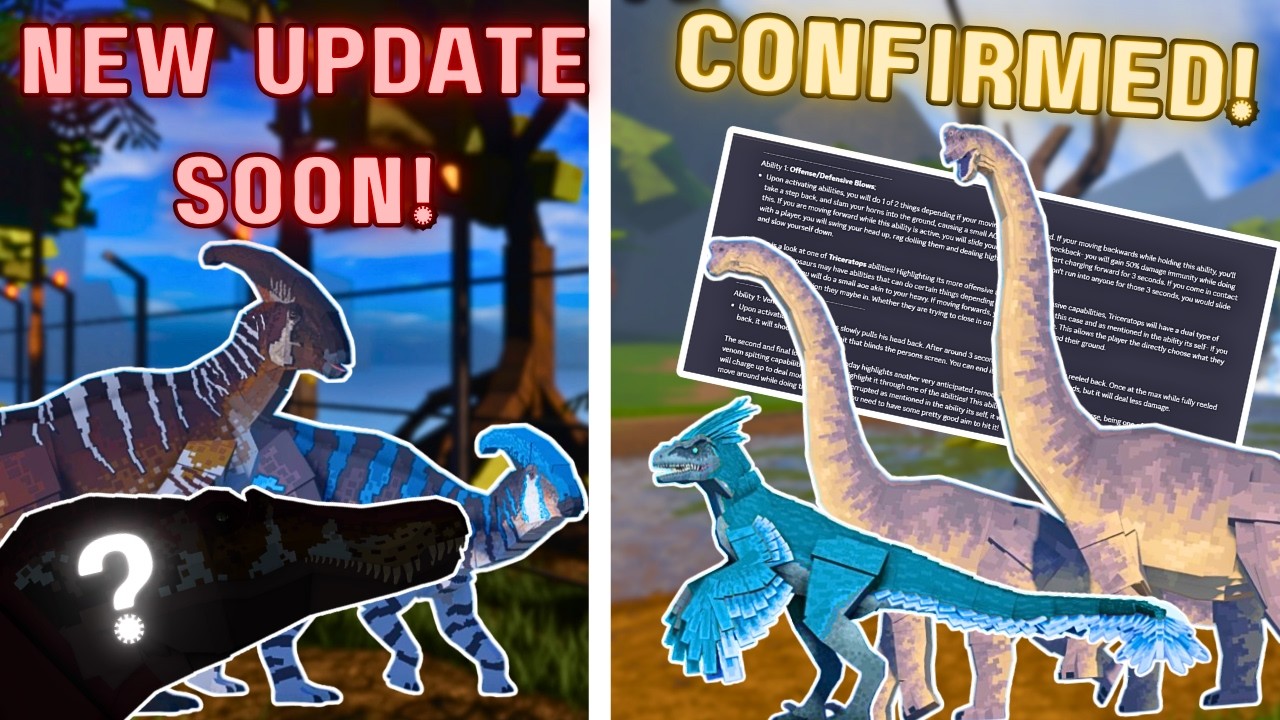 *NEW* UPDATE SOON AND NEW TEASERS! | Jurassic Blocky - YouTube