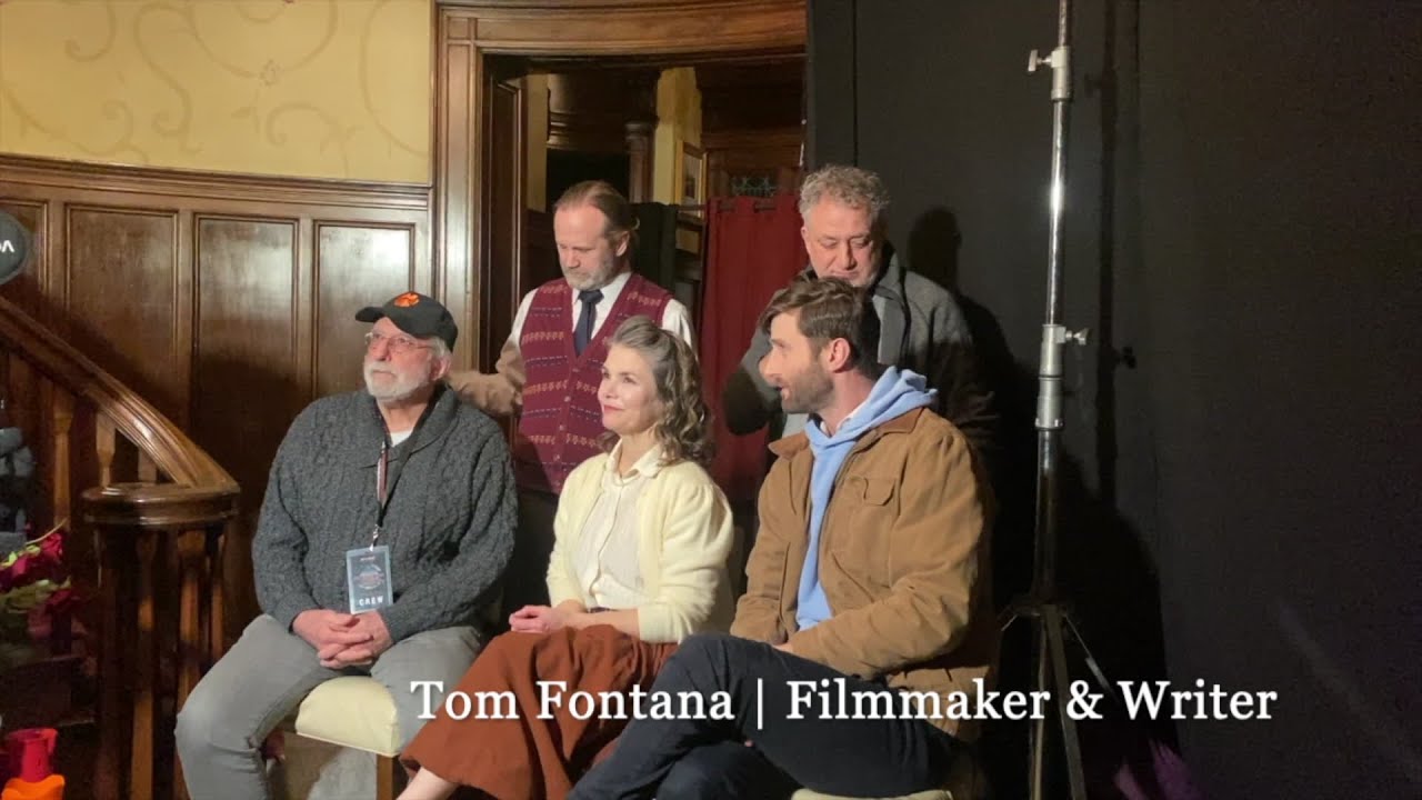 Students on set: Tom Fontana films with Buffalo State University filmmakers