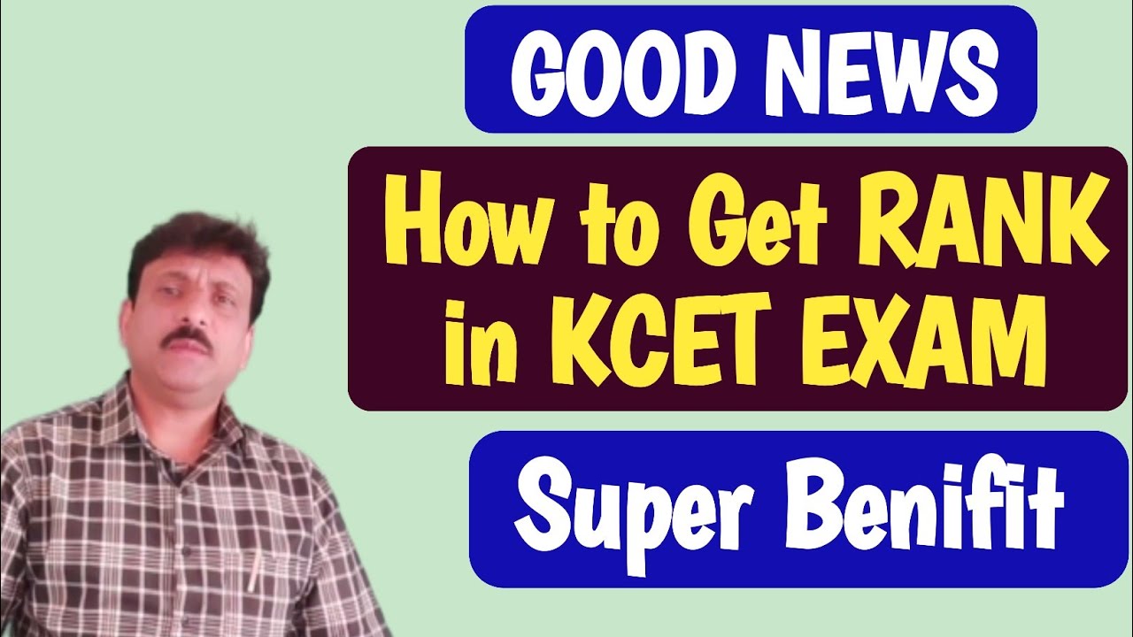 How to Get Rank in KCET 2023 Exam / Good News / use the benefits YouTube