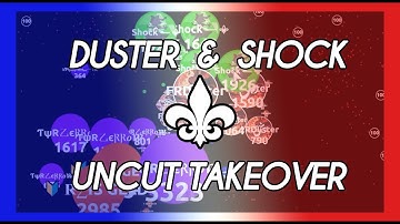 AGAR.IO - DUSTER & SHOCK | UNCUT DUO TAKEOVER #3