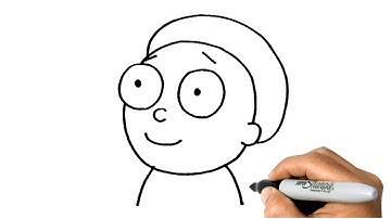 How to DRAW MORTY SMITH Rick & Morty Character Easy Step by Step