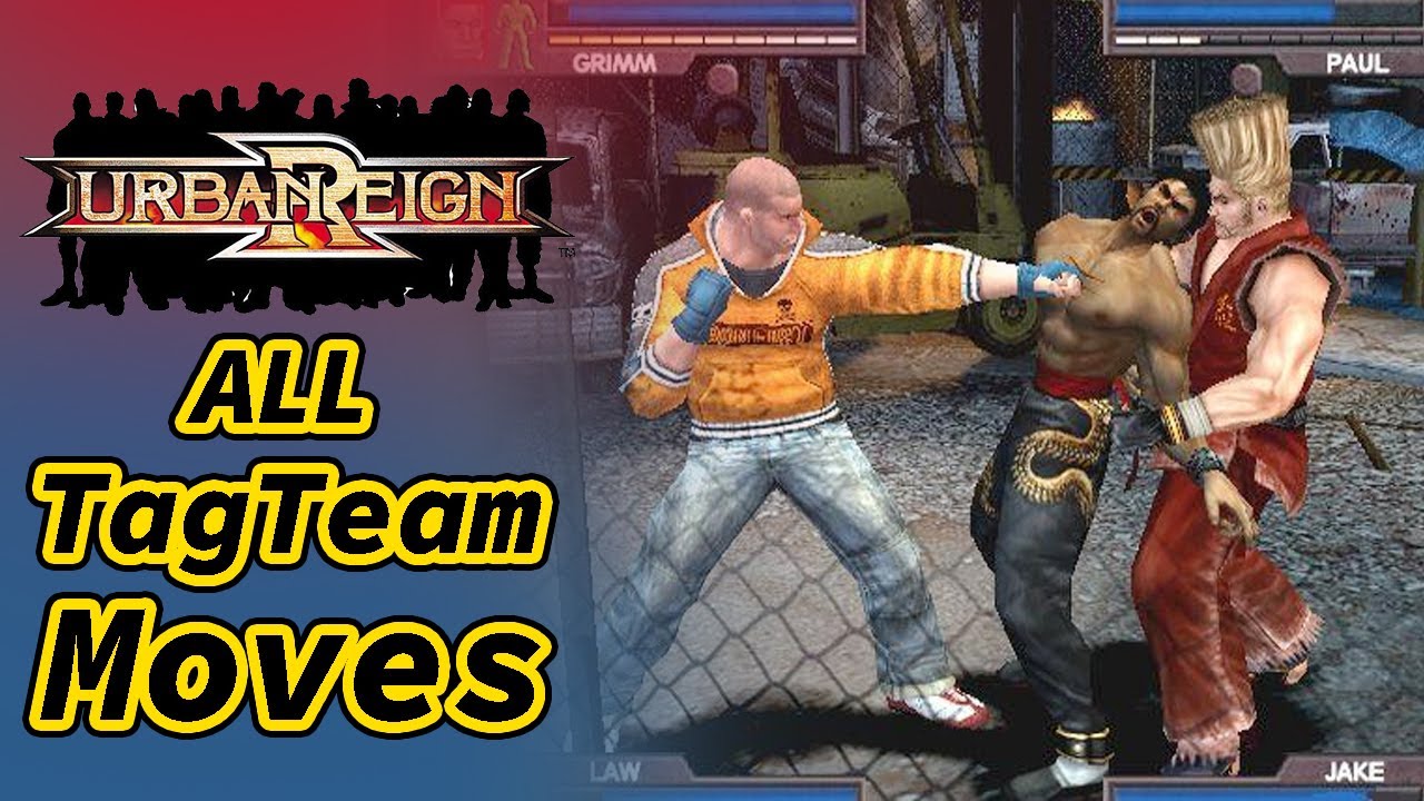 Urban Reign PS2 | All Tag Team Moves | Double Team Moves