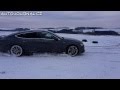 Audi a7 quattro sport diff drifting on snow