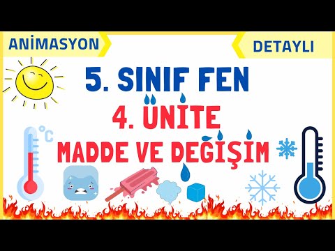 5. Sınıf Fen Bilimleri 4. Ünite Konu Anlatımı | Maddenin Hal Değişimi