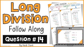 #14 How to do Long Division Standard Algorithm