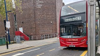 🚌 Discover Route 97:  Chelmsley Wood to Birmingham | Scenic Bus Tour 🌳
