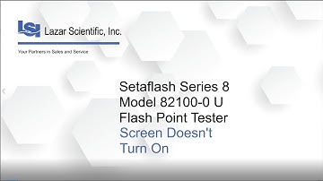 Setaflash Series 8 Models 82100 82160 Screen Doesn
