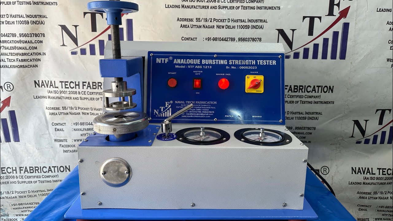 Analogue Bursting Strength Tester/ Bursring Strength Tester - YouTube