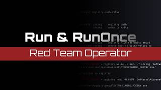 Persistence & Registry Run Keys