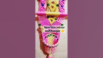 Macrame mirror wall hanger/ video link in description