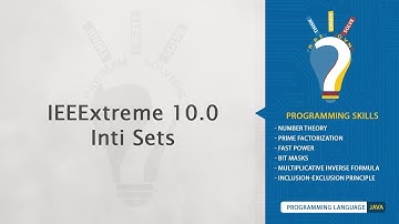IEEEXtreme 10.0 - Inti Sets